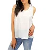 Renuar Airflow Sleeveless Tank Top In White In White