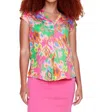Renuar Bonbon Blouse In Multi In Pink