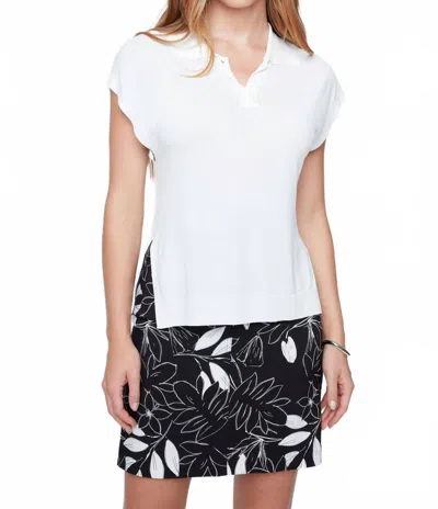 Renuar Cap Sleeve Sweater In Cream In White