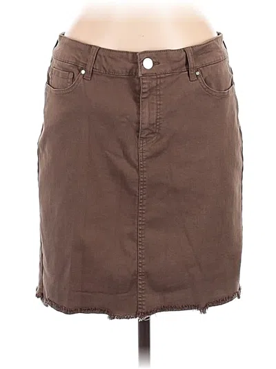 Pre-owned Renuar Casual Skirt In Brown