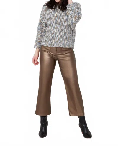 Renuar Chunky Knit Sweater In Tan In Brown