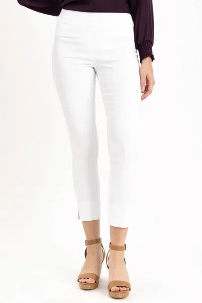 Renuar Cigarette Ankle Pant In Pure White