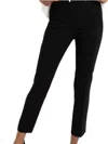 Renuar Cigarette Style Woven Ankle Pants In Black In Black
