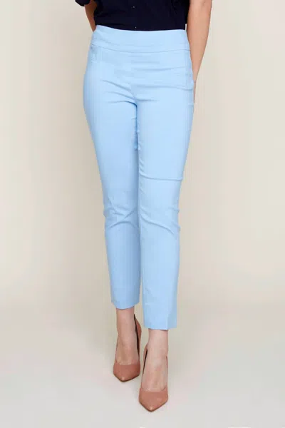 Renuar Cigarette Style Woven Ankle Pants In Celestine In Multi
