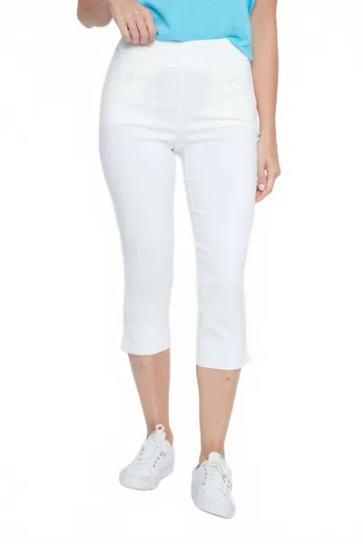 Renuar Coastal Breeze Capri Pants In White