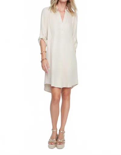 Renuar Come My Way Mini Dress In Gold In Neutral