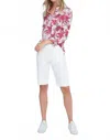 Renuar Course Classic Pull-on Shorts In White In White