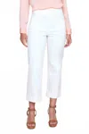 Renuar Cropped Denim Pants In White In White