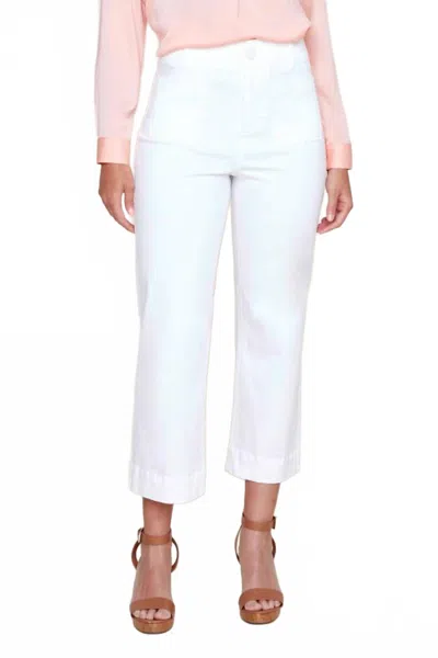 Renuar Cropped Denim Pants In White