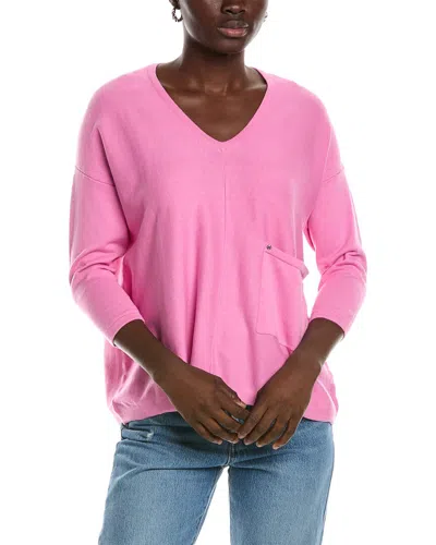 Renuar Dropped-shoulder Sweater In Pink