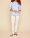 Renuar Embellished Collar Button Down In Blue