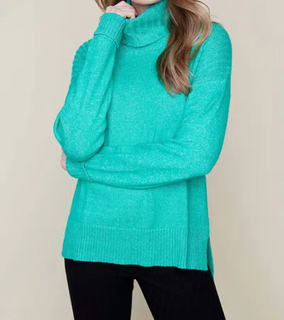 Renuar Emerald Knit Sweater In Emerald Green