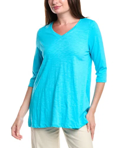 Renuar Knit Top In Blue