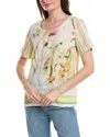 Renuar Linen Blouse In Beige