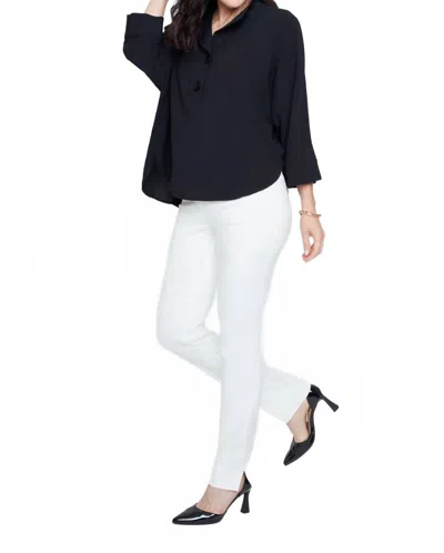 Renuar Long Dolman Sleeves Blouse In Black
