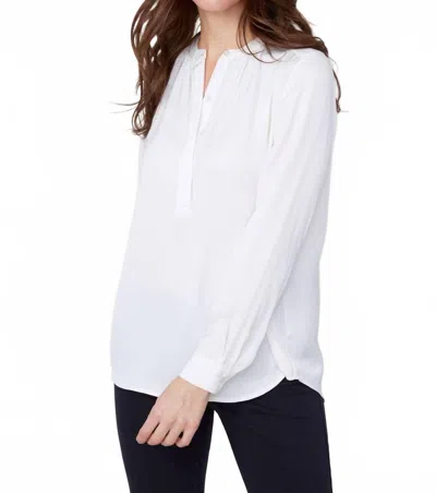 Renuar Long Dolman Sleeves Blouse In Creme In White