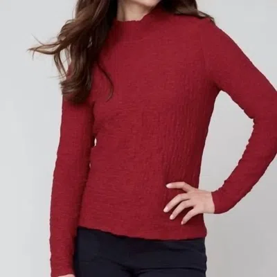 Renuar Long Sleeve Shirt In Porto In Red