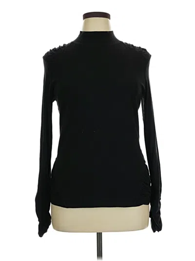 Pre-owned Renuar Long Sleeve Top Black Turtleneck Tops