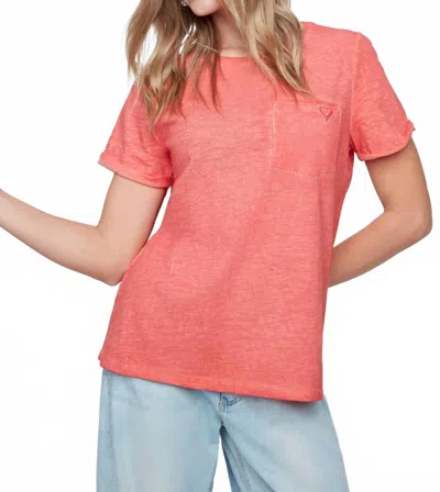 Renuar Love Me To The Bone Tee In Scarlet In Pink
