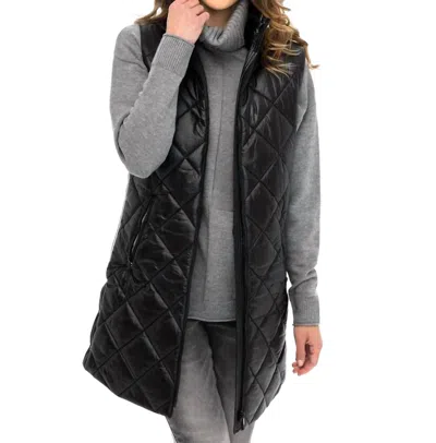 Renuar Marla Long Vest In Black