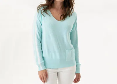 Renuar Mint Sweater In Spa In Blue