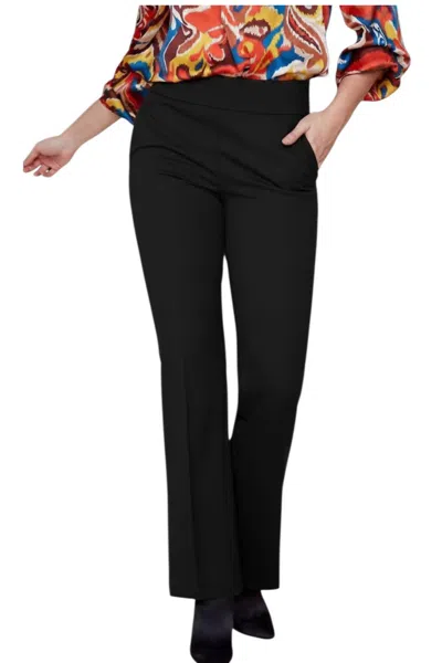 Renuar Ponte Pull On Dress Pants In Black