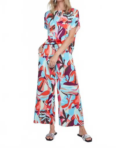 Renuar Printed Woven Pant In Multi