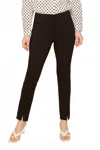 Renuar Pull On Ankle Pant In Black In Brown