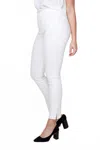 Renuar Pull On Ankle Pant In Creme In White