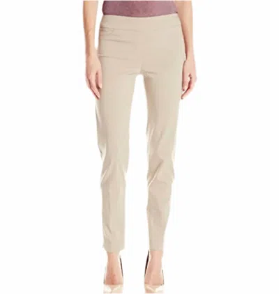 Renuar Pull On Ankle Pant In Stone In Neutral