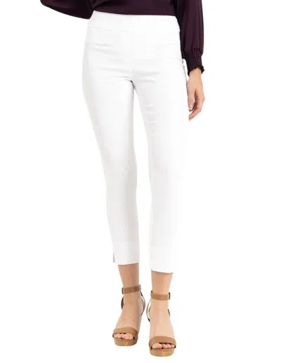 Renuar Pull On Ankle Pant In White
