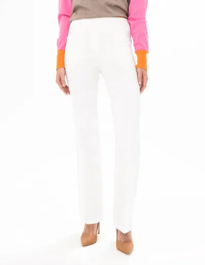 Renuar Pull-on Bootcut Pant In Creme In Beige
