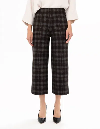Renuar Pull On Gaucho Pant In Chocolate In Gold