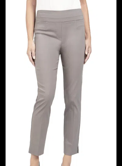 Renuar Pull On Skinny Pant In Heather Silver In Gray