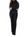 Renuar Pull On Trousers In Black In Black
