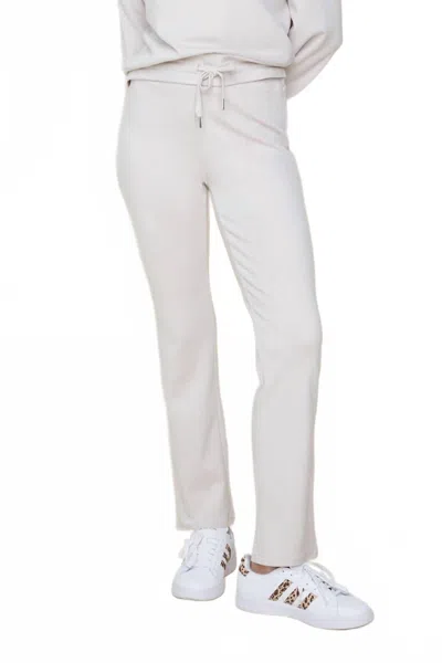 Renuar Pull-on Knit Pant In Oyster In White