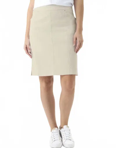Renuar Pull-on Pencil Skirt In Cashew In Neutral