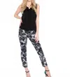 Renuar Pull-on Woven Pant In Black Comb In Black