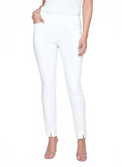 Renuar Slim Fit Ankle Pant In White