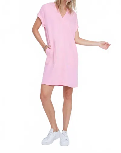 Renuar Soft Breeze Luxe Mini Dress In Rosebud In Pink