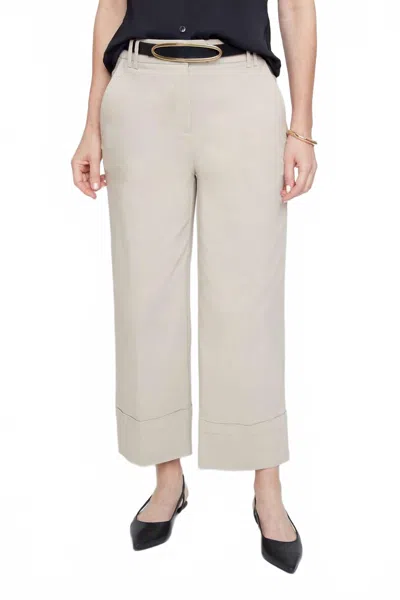 Renuar Sophisticate Cropped Trouser In Cashew In White