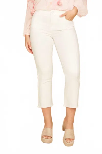 Renuar St Lucia Capri Pants In Oyster In White