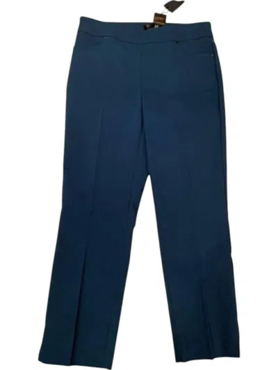 Renuar Women's Crop Pull On Pants In Lagoon In Pink