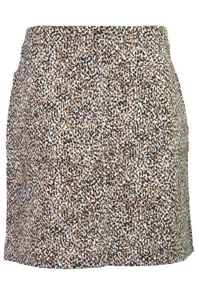 Renuar Women's Mini Skort In Nutmeg Combo In Multi