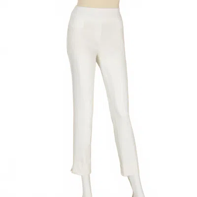 Renuar Women's Pull-on Cigarette Pants In White