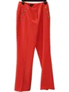 Renuar Women's Woven Pants In Papaya In Red