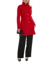 Renuar Wool-blend Coat In Pink