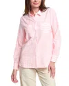 Renuar Woven Blouse In Pink