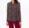 Renuar Woven Blouse In Hyper Pink Combo In Multi