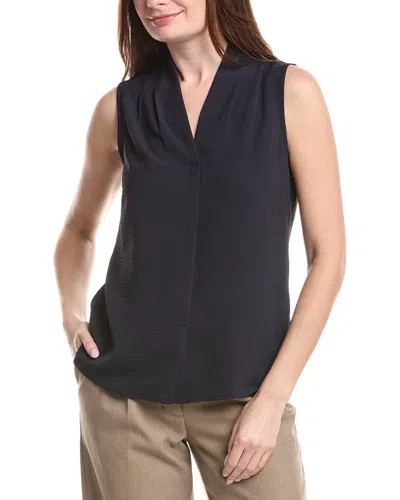 Renuar Woven Blouse In Navy